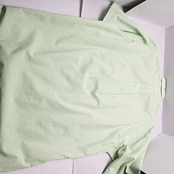 Ralph Lauren Blake Green Checkered short Sleeve Button-Down Shirt L 100% Cotton - Picture 7 of 7